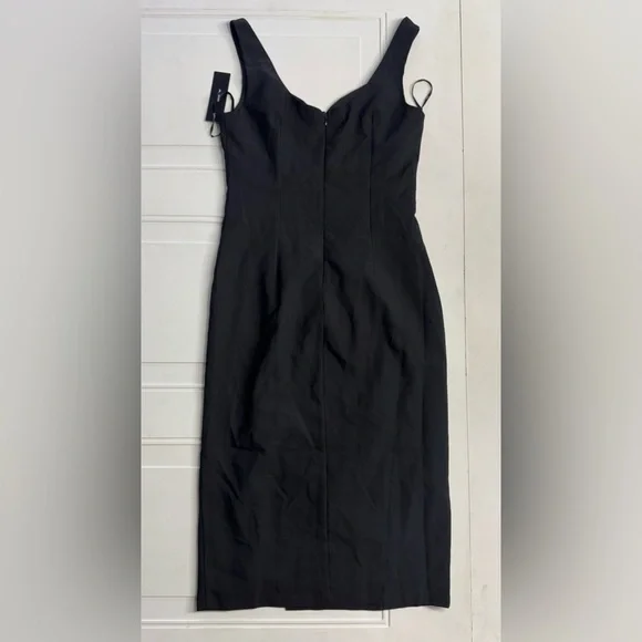 Lulu’s Take Me Out Tonight Black Midi Dress Sleeveless Size Small - Picture 8 of 8